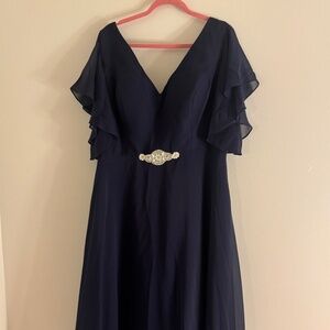 Size 20w new without tags midi dress. Navy. MOB/MOG Gown